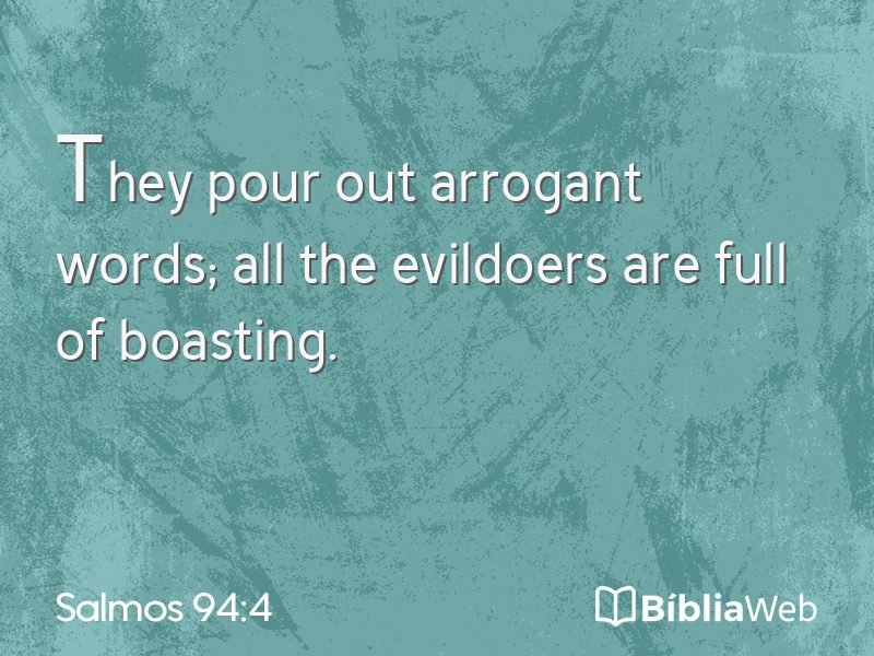 Salmos 94:4 em imagem para compartilhar