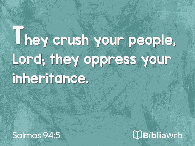 Salmos 94:5 em imagem para compartilhar