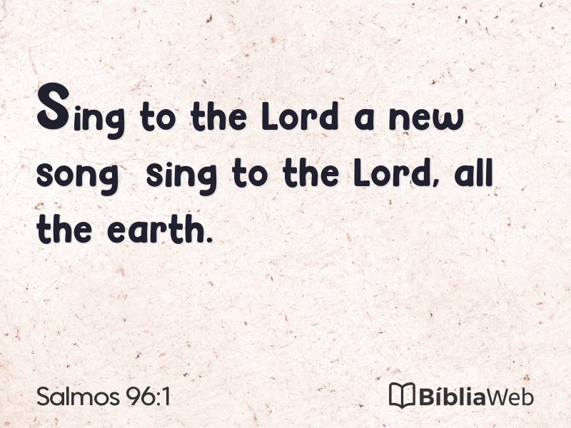 Salmos 96:1 em imagem para compartilhar