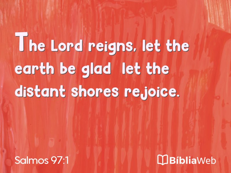 Salmos 97:1 em imagem para compartilhar
