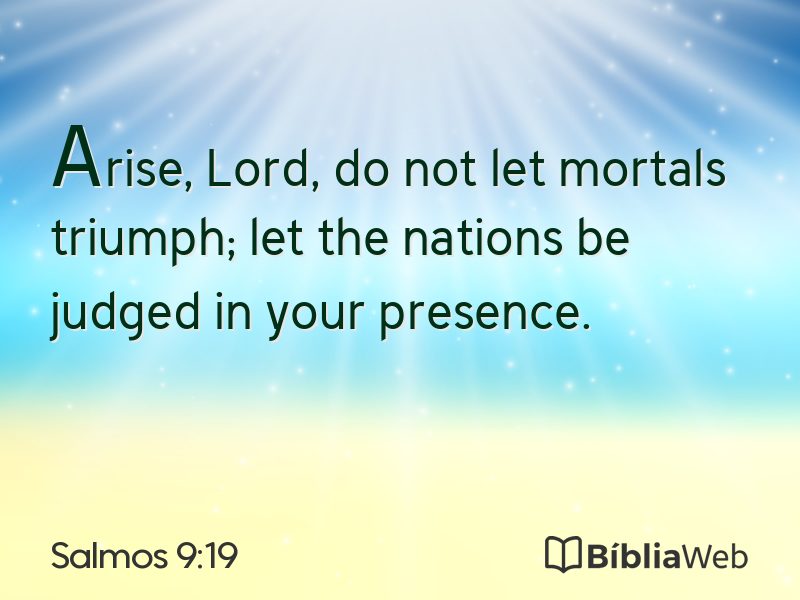 Salmos 9:19 em imagem para compartilhar