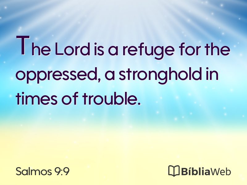 Salmos 9:9 em imagem para compartilhar