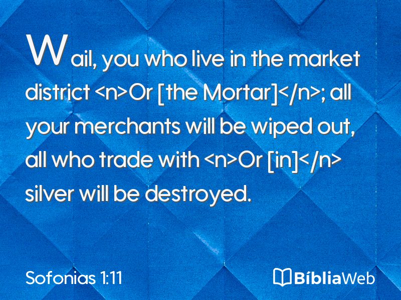 Sofonias 1:11 em imagem para compartilhar