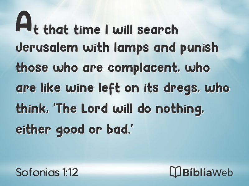 Sofonias 1:12 em imagem para compartilhar
