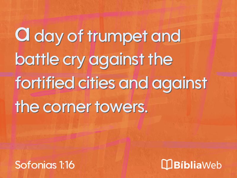 Sofonias 1:16 em imagem para compartilhar