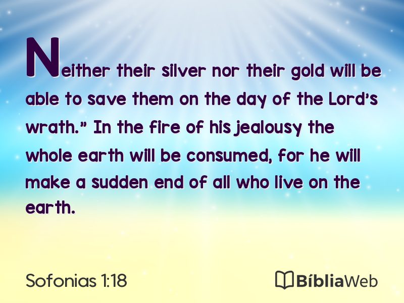 Sofonias 1:18 em imagem para compartilhar