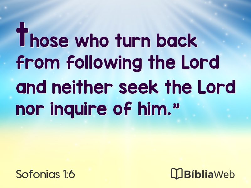 Sofonias 1:6 em imagem para compartilhar