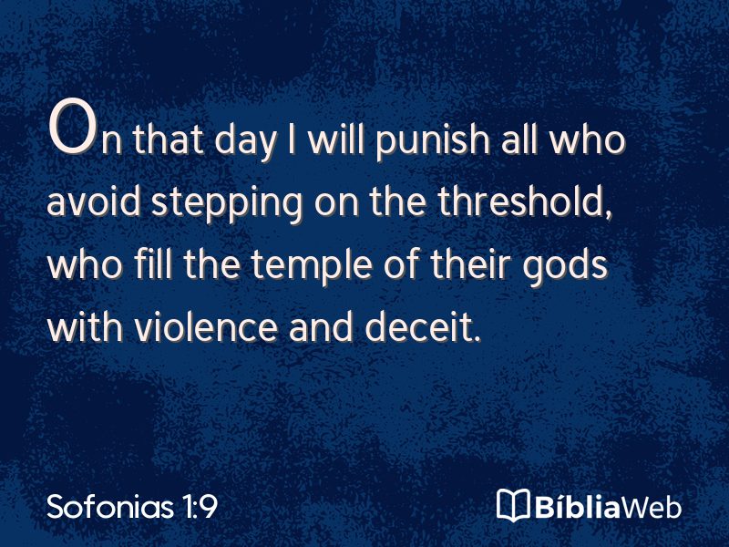 Sofonias 1:9 em imagem para compartilhar