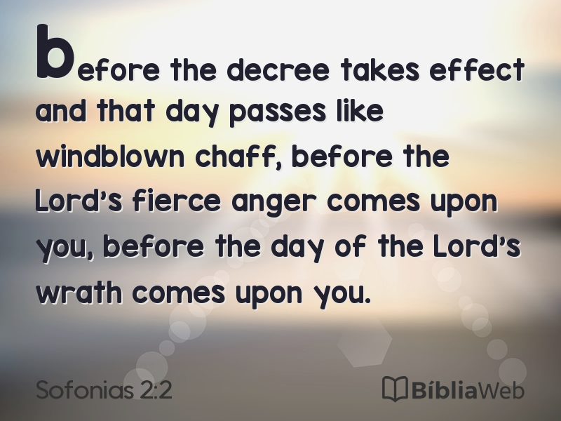 Sofonias 2:2 em imagem para compartilhar