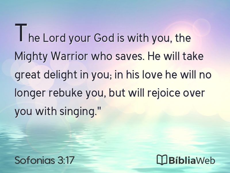 Sofonias 3:17 em imagem para compartilhar