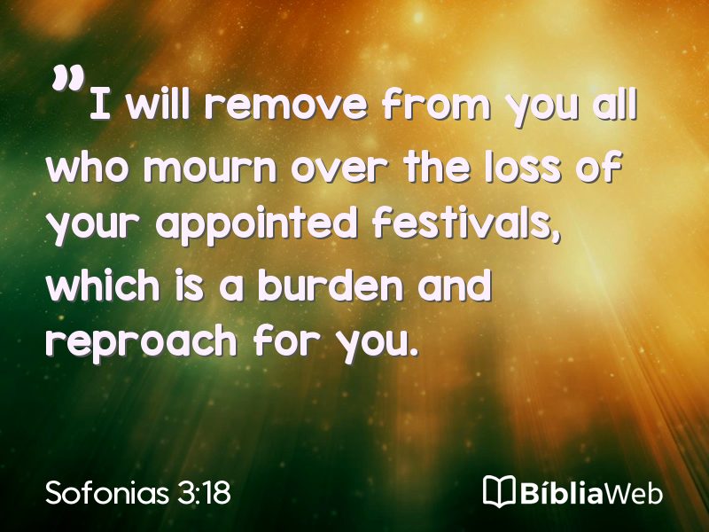 Sofonias 3:18 em imagem para compartilhar