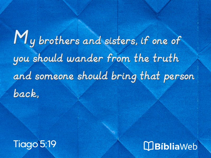 Tiago 5:19 em imagem para compartilhar