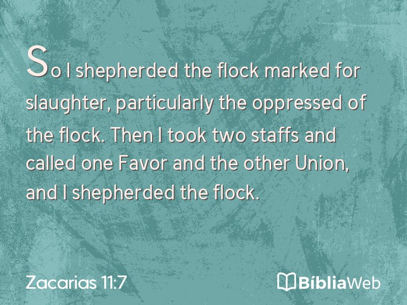 Zacarias 11:7 em imagem para compartilhar