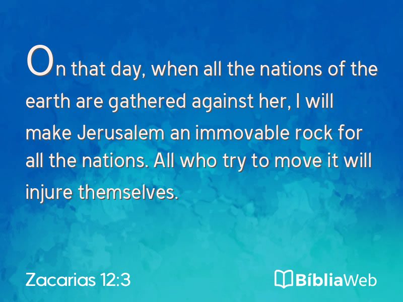 Zacarias 12:3 em imagem para compartilhar