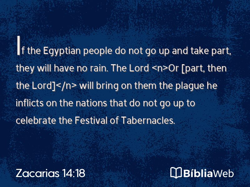 Zacarias 14:18 em imagem para compartilhar