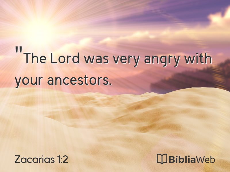Zacarias 1:2 em imagem para compartilhar