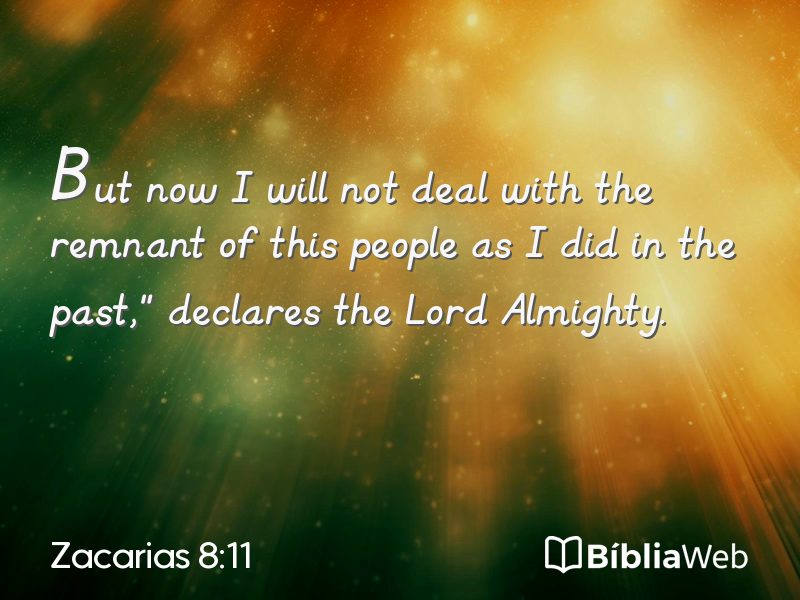 Zacarias 8:11 em imagem para compartilhar