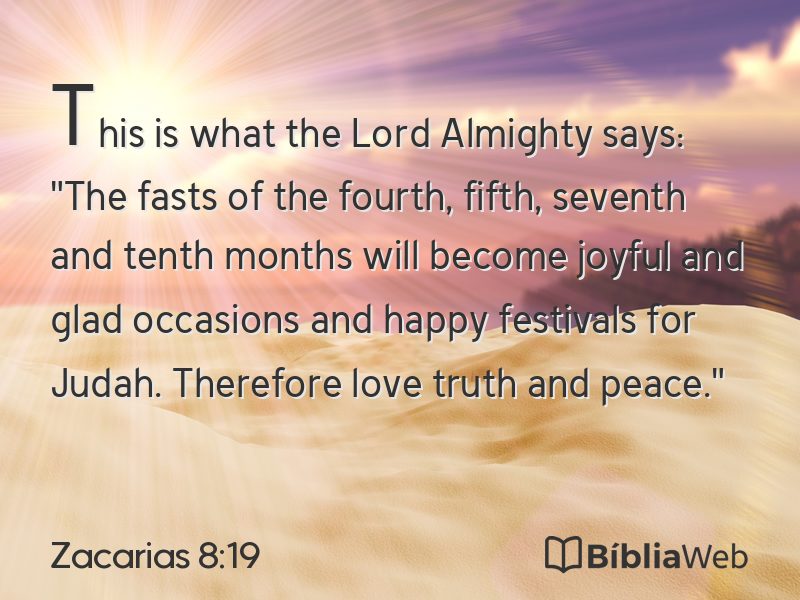Zacarias 8:19 em imagem para compartilhar