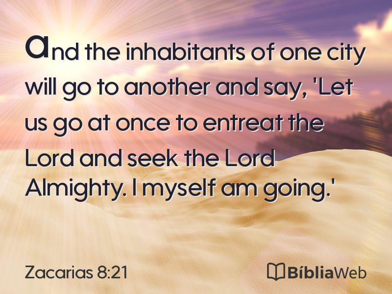 Zacarias 8:21 em imagem para compartilhar