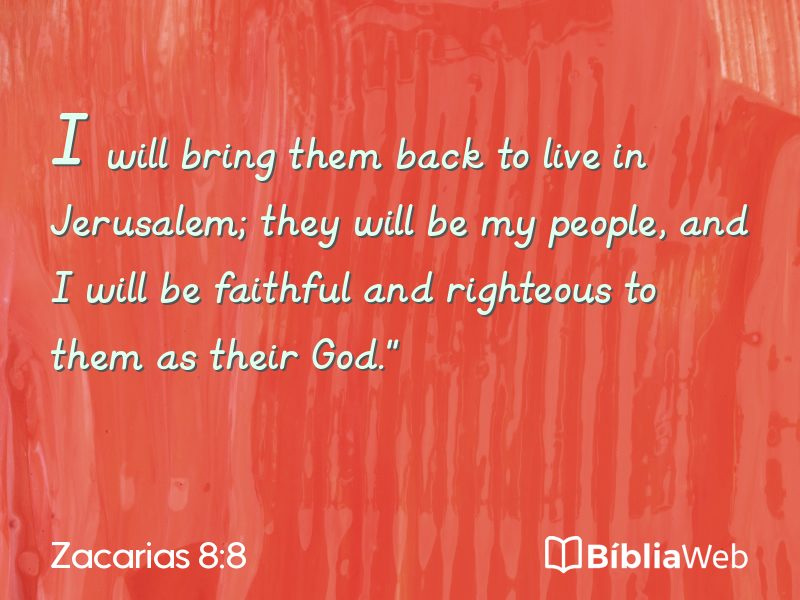 Zacarias 8:8 em imagem para compartilhar