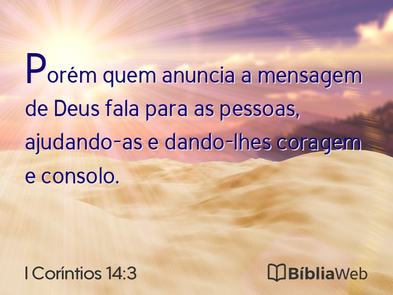 I Coríntios 14:3 em imagem para compartilhar