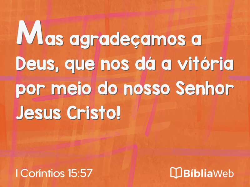 I Coríntios 15:57 em imagem para compartilhar