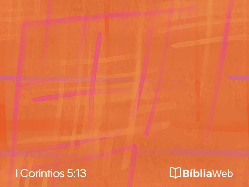 I Coríntios 5:13 em imagem para compartilhar