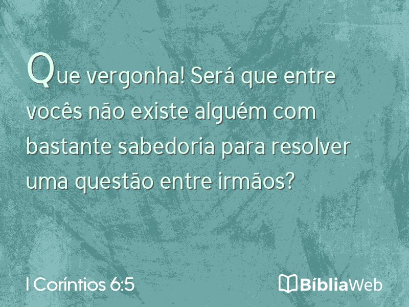 I Coríntios 6:5 em imagem para compartilhar