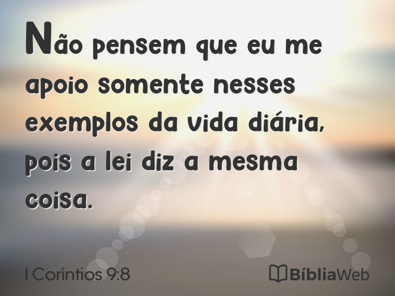 I Coríntios 9:8 em imagem para compartilhar
