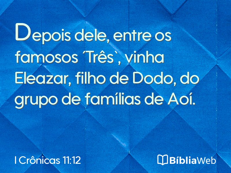 I Crônicas 11:12 em imagem para compartilhar