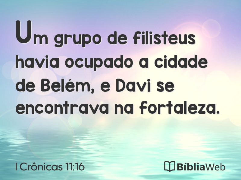 I Crônicas 11:16 em imagem para compartilhar