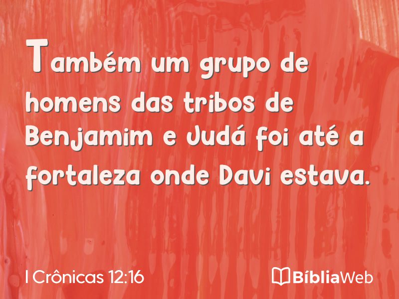 I Crônicas 12:16 em imagem para compartilhar