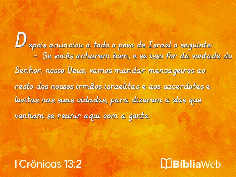 I Crônicas 13:2 em imagem para compartilhar