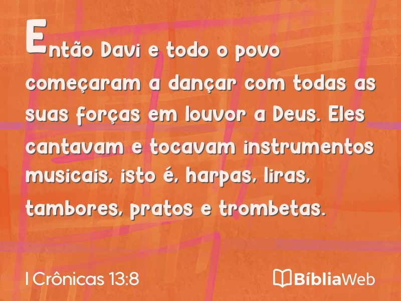 I Crônicas 13:8 em imagem para compartilhar