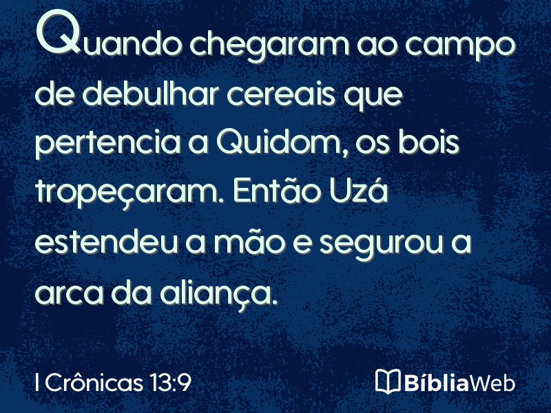 I Crônicas 13:9 em imagem para compartilhar