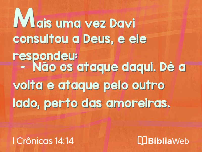 I Crônicas 14:14 em imagem para compartilhar