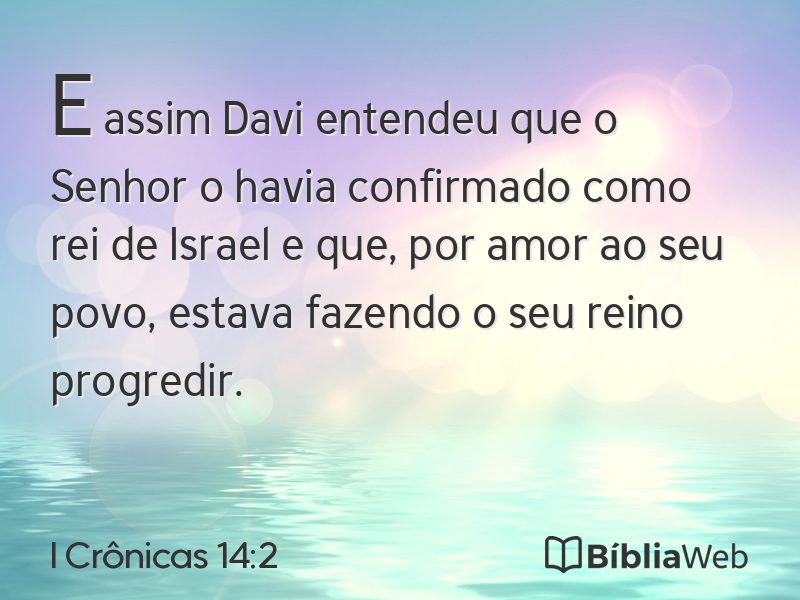 I Crônicas 14:2 em imagem para compartilhar