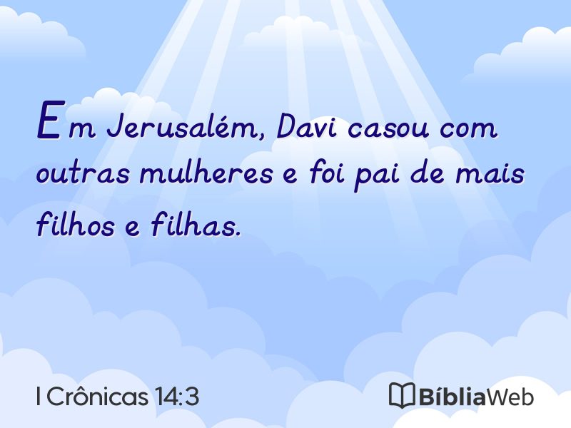 I Crônicas 14:3 em imagem para compartilhar