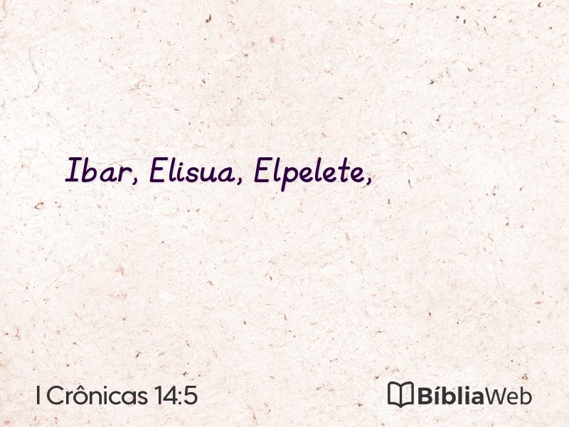 I Crônicas 14:5 em imagem para compartilhar