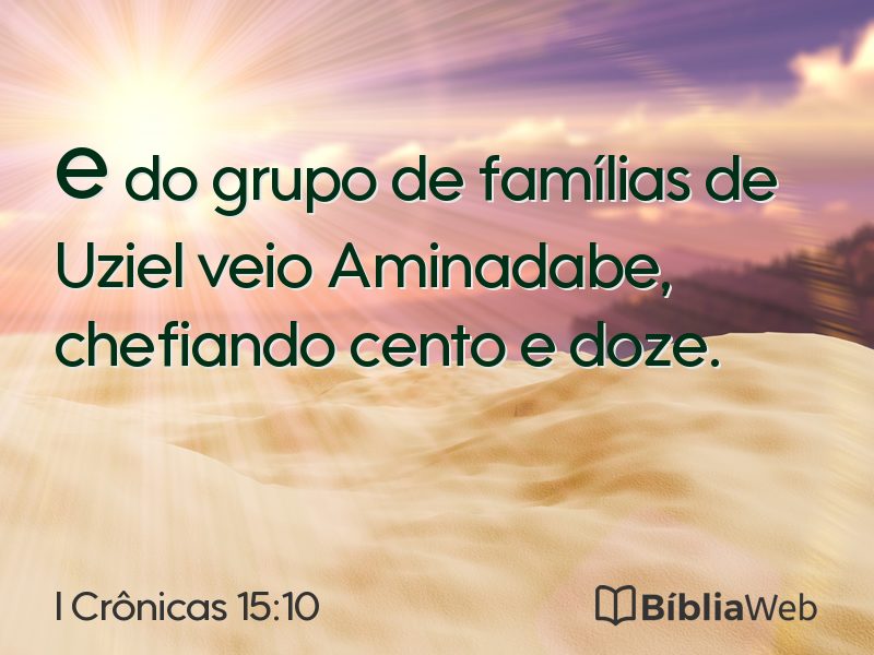 I Crônicas 15:10 em imagem para compartilhar