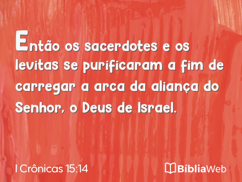 I Crônicas 15:14 em imagem para compartilhar