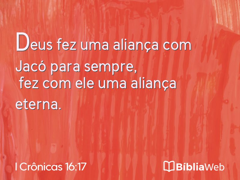 I Crônicas 16:17 em imagem para compartilhar