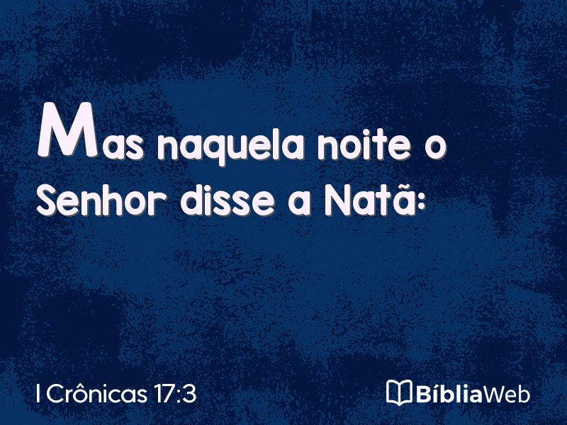 I Crônicas 17:3 em imagem para compartilhar