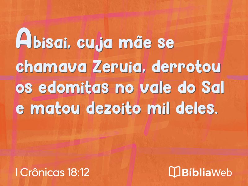 I Crônicas 18:12 em imagem para compartilhar