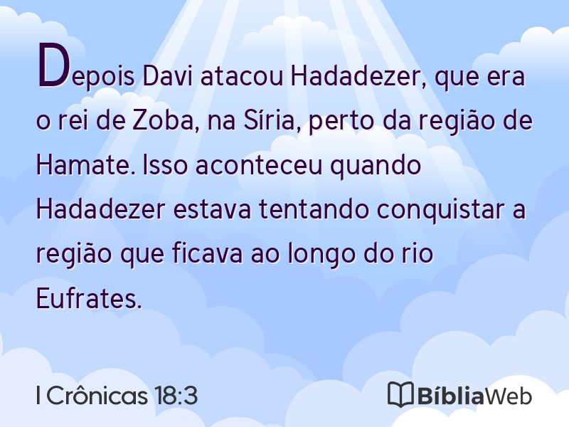 I Crônicas 18:3 em imagem para compartilhar