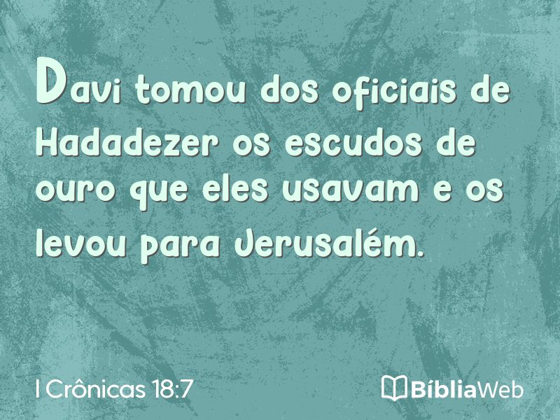 I Crônicas 18:7 em imagem para compartilhar