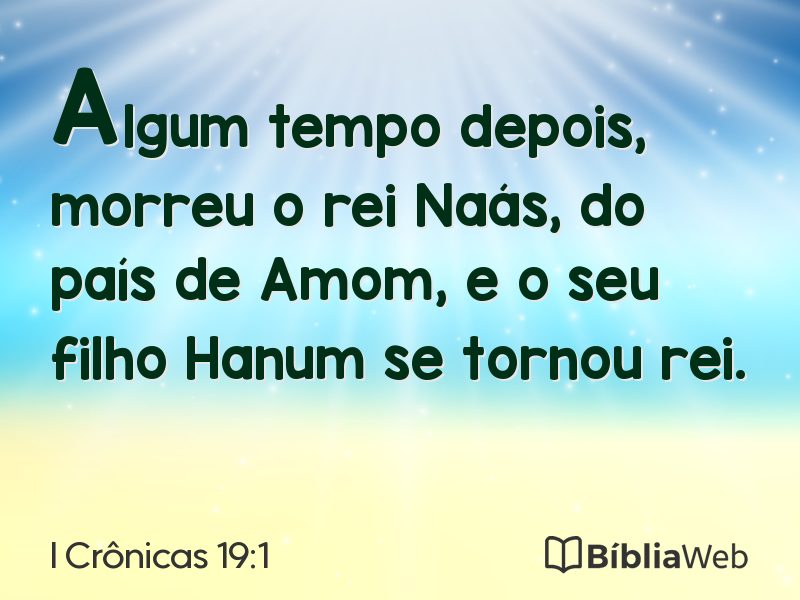 I Crônicas 19:1 em imagem para compartilhar