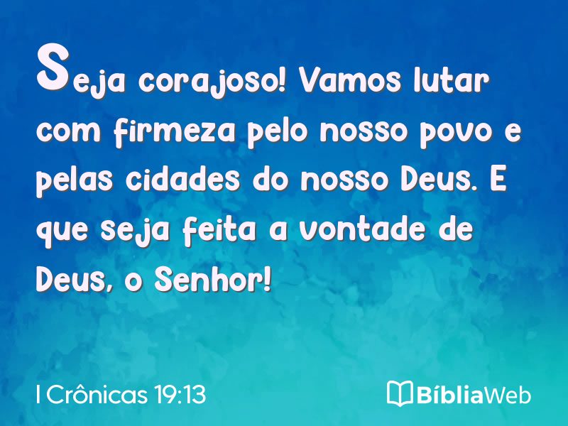 I Crônicas 19:13 em imagem para compartilhar