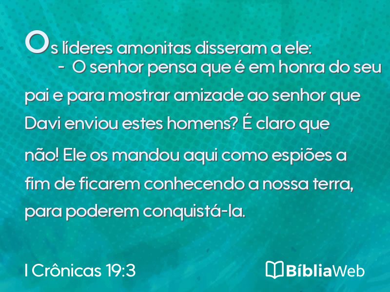I Crônicas 19:3 em imagem para compartilhar