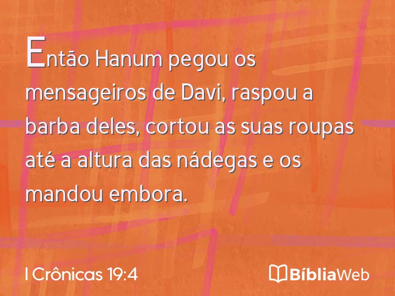 I Crônicas 19:4 em imagem para compartilhar